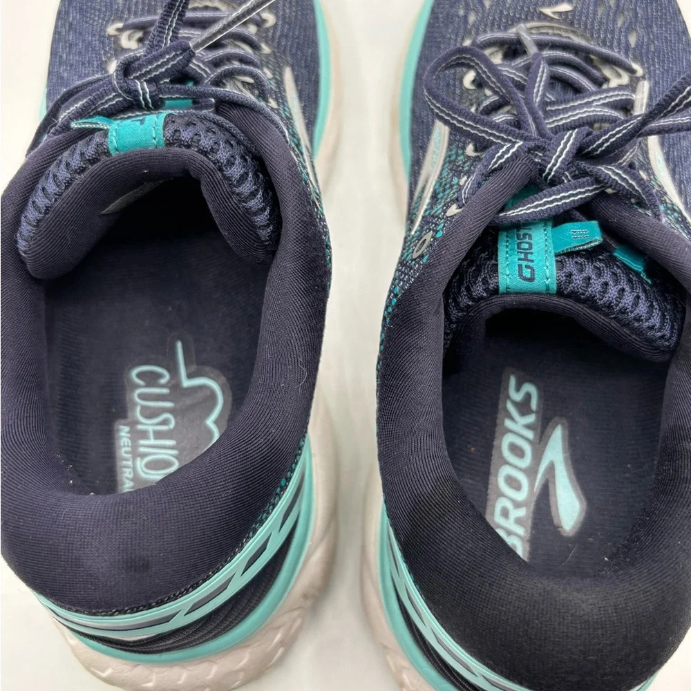 Brooks Ghost 11 Navy Teal Running Shoes Women’s 8.5